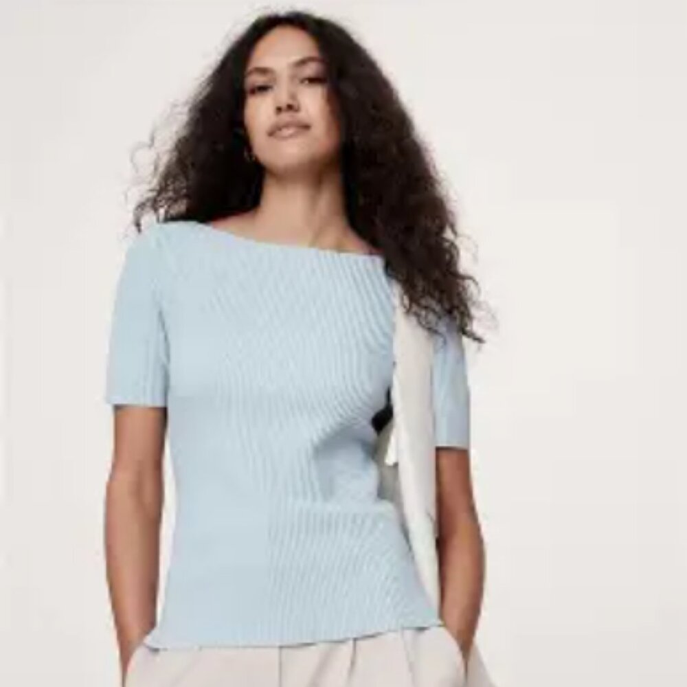 Banana Republic Sculpted Boat Neck Top